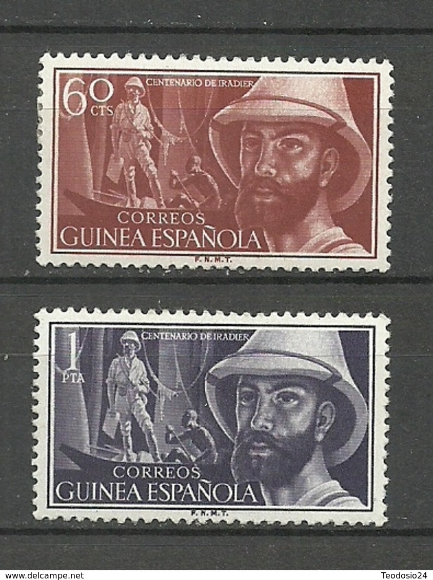 ESPAÑA COLONIAS GUINEA 1955  Yt:ES-GN 363 364, Edi:ES-GN 342 343 * MLH - Guinée Espagnole