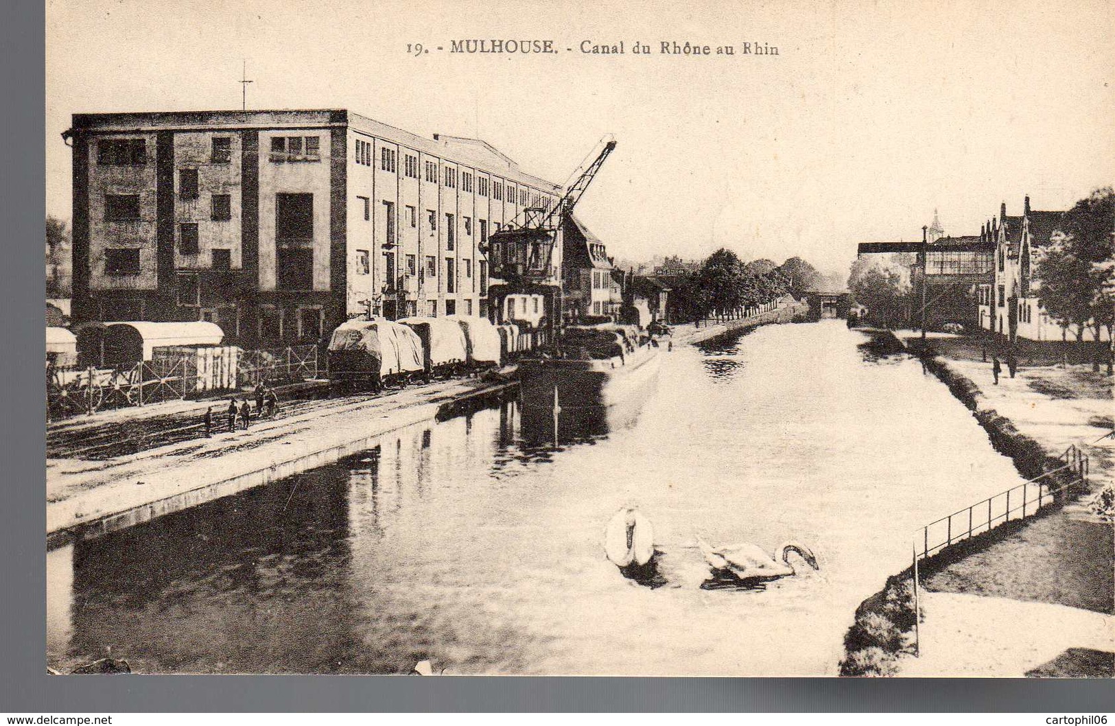 - CPA MULHOUSE (68) - Canal Du Rhône Au Rhin - N° 19 - - Mulhouse