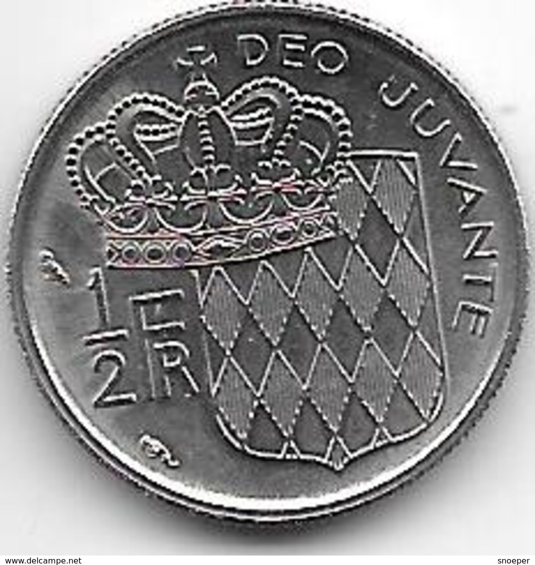 *monaco 1/2 Franc    1965  Km 145   UNC!! - 1960-2001 Nouveaux Francs