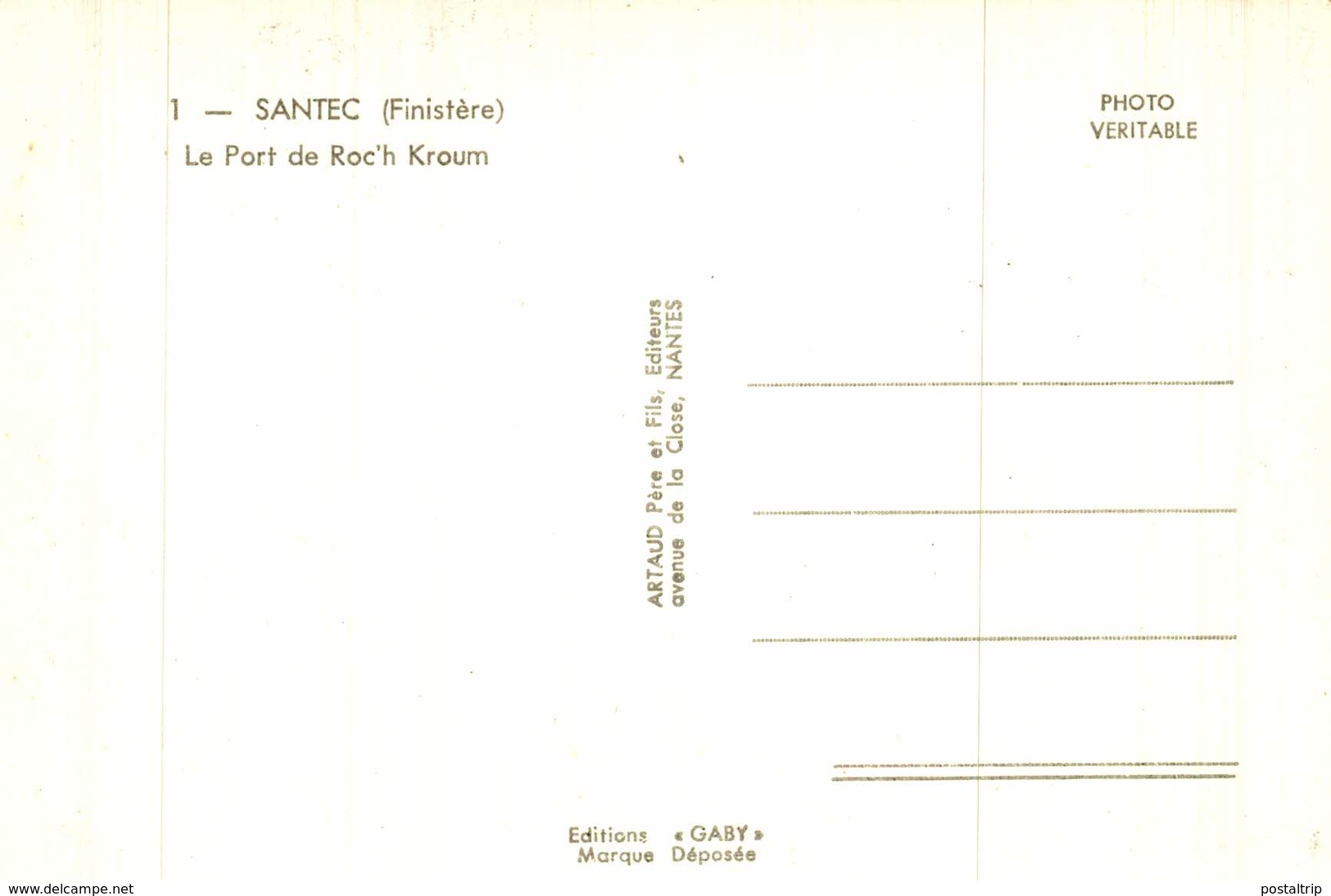 SANTEC LE PORT DE ROC'H KROUM Francia  France Frankreich - Otros & Sin Clasificación