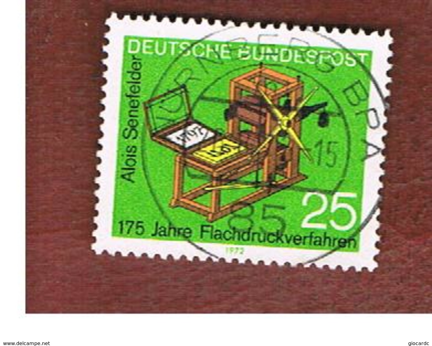 GERMANIA (GERMANY) - SG 1617  - 1972  OFFSET LITHOGRAFHY - USED - Oblitérés