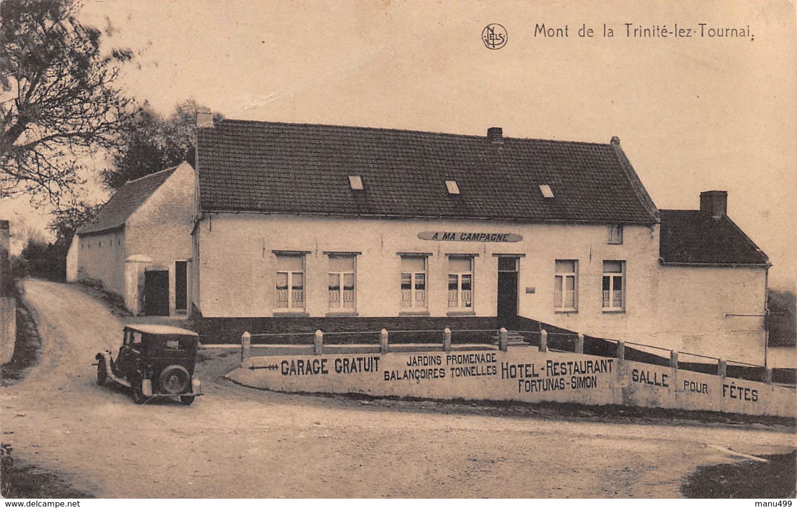 Mont De Trinité - Hôtel Restaurant  A Ma Campagne - Avec Vieille Voiture - Tournai