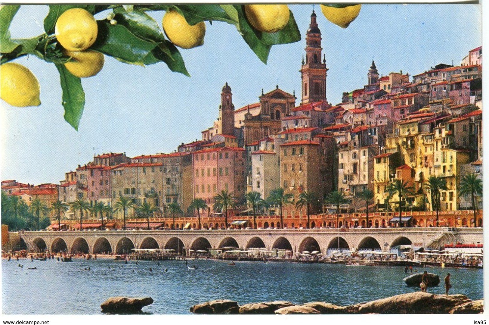 Carte Postale 06-MENTON Vue Pittoresque Sur Le Vieux Menton - Menton