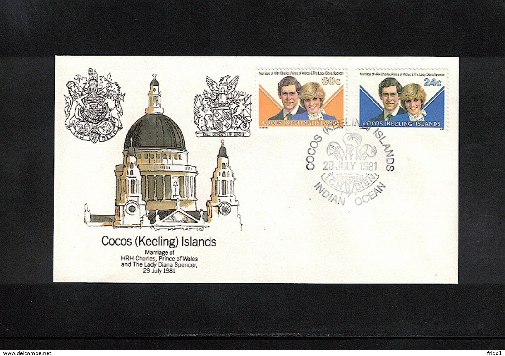 Cocos ( Keeling) Islands 1981 Royal Wedding FDC - Kokosinseln (Keeling Islands)