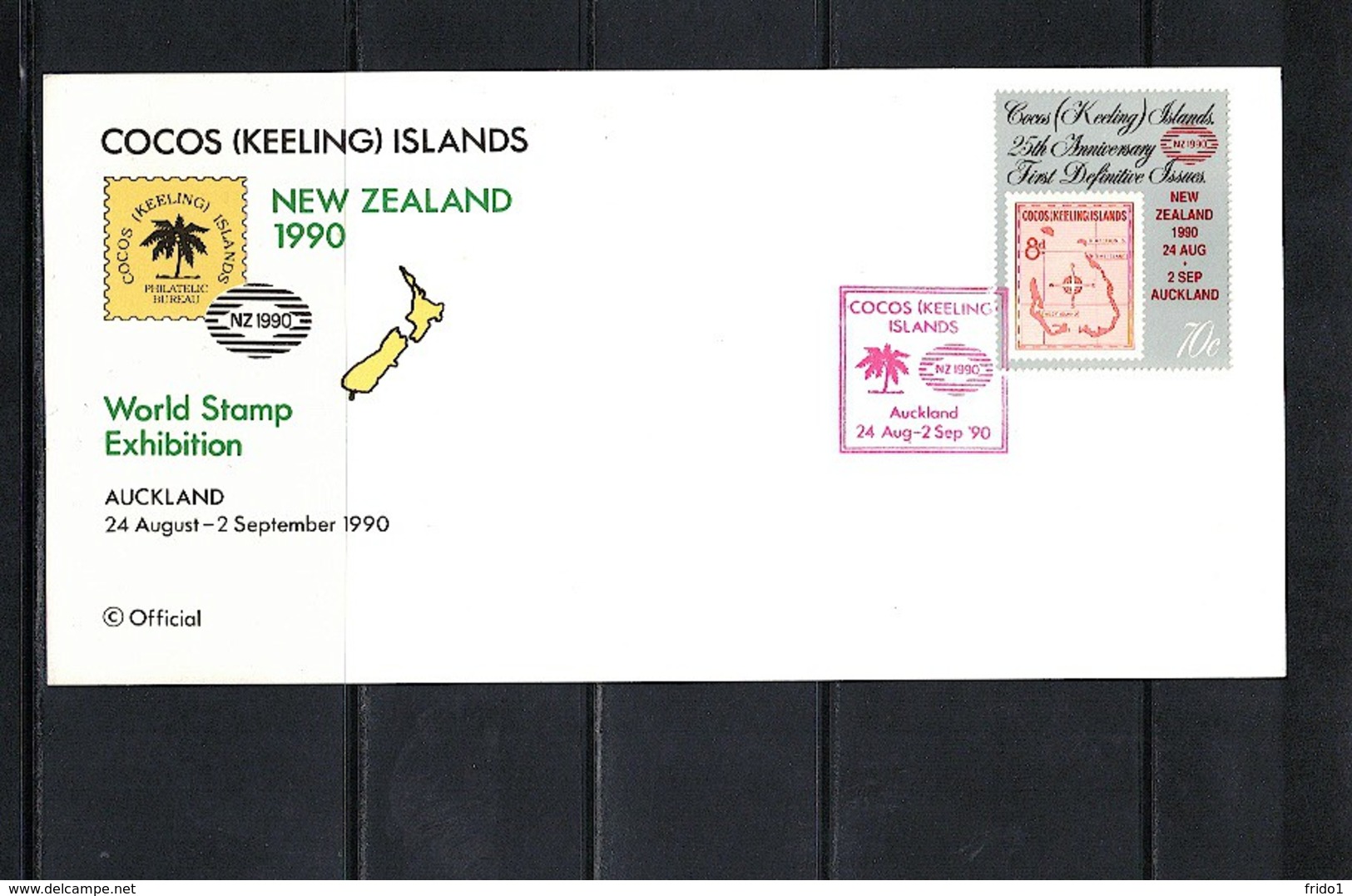 Cocos ( Keeling) Islands 1990 World Stamp Exibition FDC - Islas Cocos (Keeling)