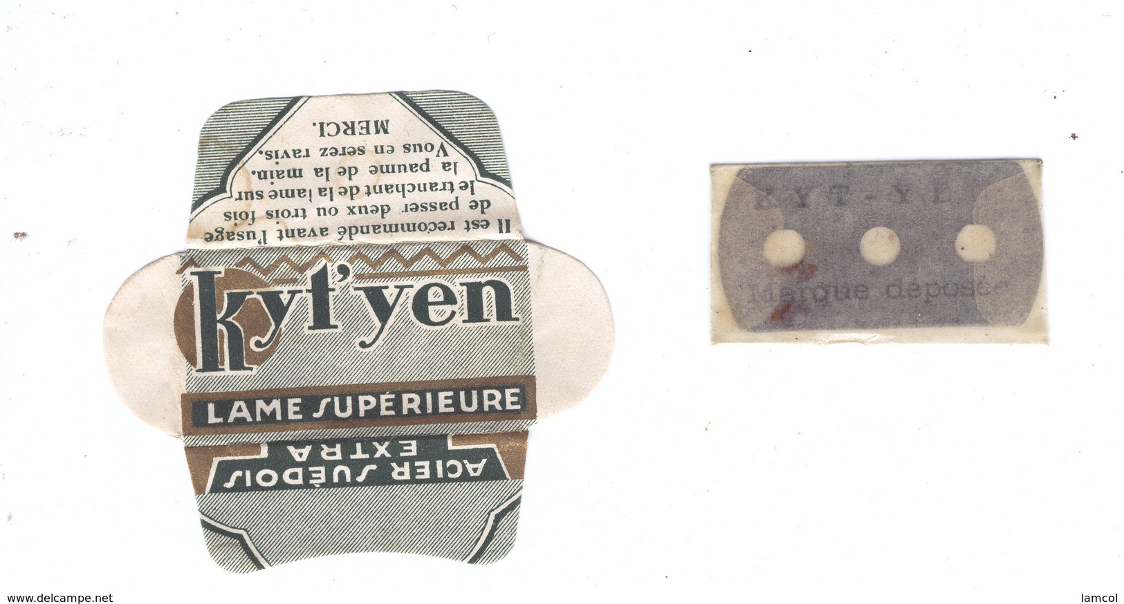 Lame De Rasoir Française KYT'YEN - KYT'YEN Safety Razor Blade Wrapper - Razor Blades