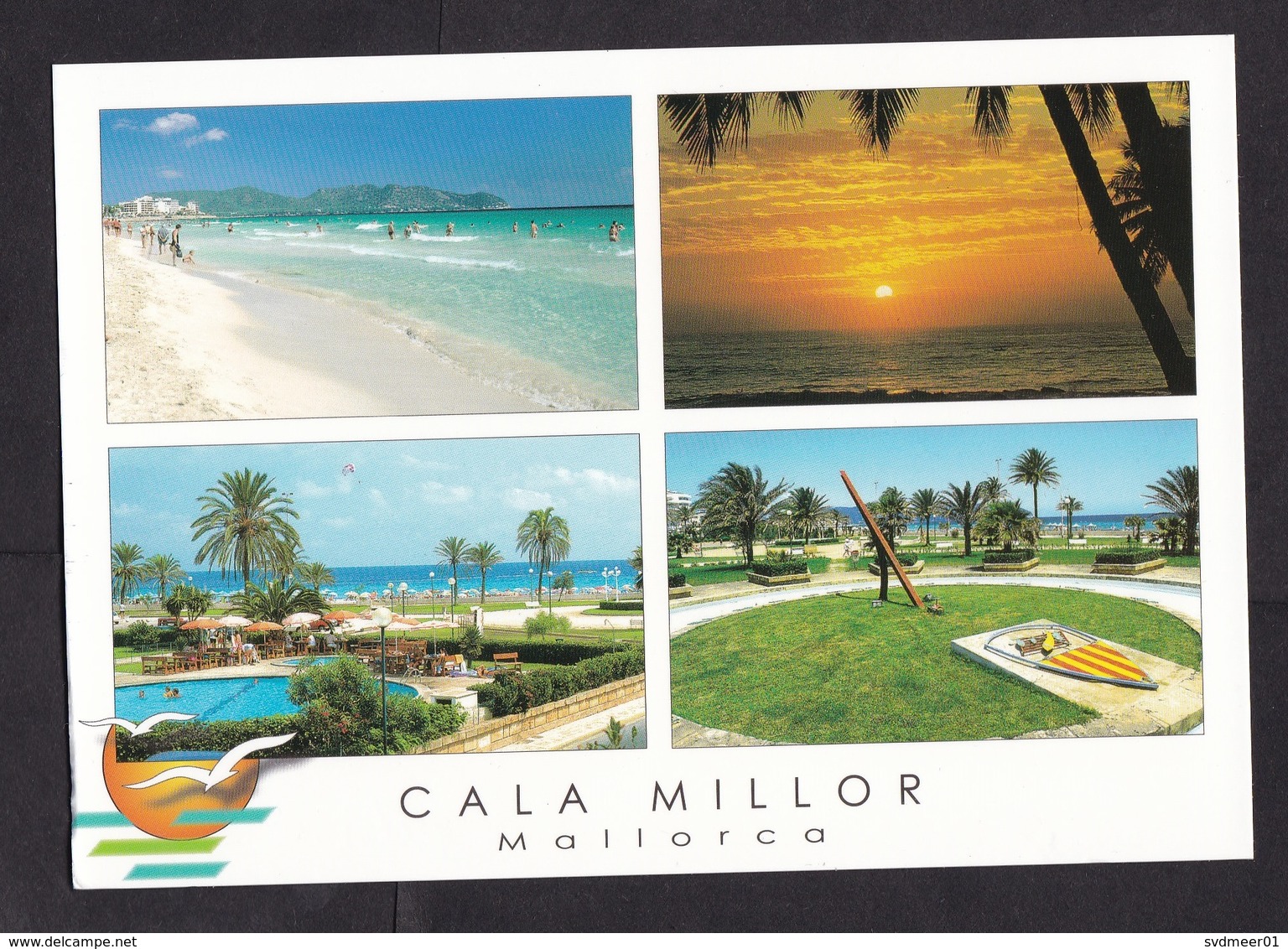 Spain: Picture Postcard Mallorca To Germany, 1 Stamp, Private Postal Service Swiss Post, Bread, Food (traces Of Use) - Cartas & Documentos