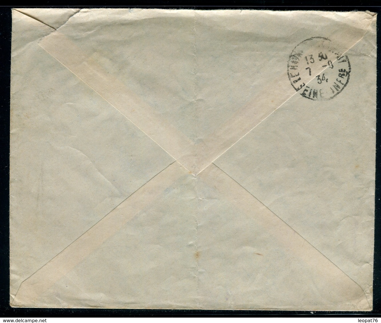 Tunisie - Enveloppe Commerciale De Tunis En Recommandé Pour Le Havre En 1934 -  Réf M32 - Lettres & Documents