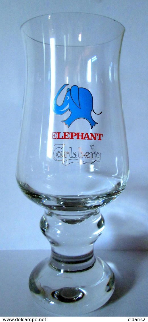 Grand VERRE Chope Publicité Pub Bière CARLSBERG Elephant Grab Mug Glass Beer Krug Glas Bier 0,5 L. ! - Bier