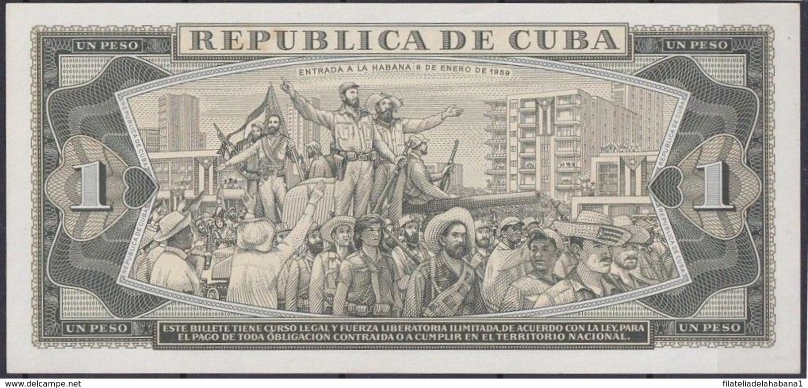 1988-BK-11 CUBA 1980 1$ JOSE MARTI. BANCO NACIONAL UNC. - Cuba