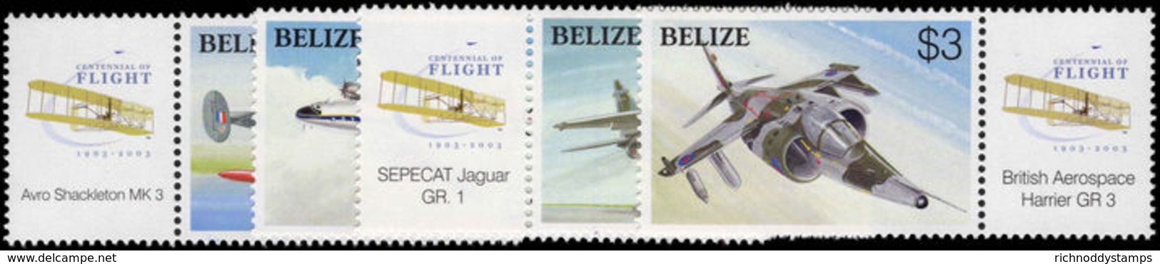 Belize 2003 Manned Flight Unmounted Mint. - Belize (1973-...)