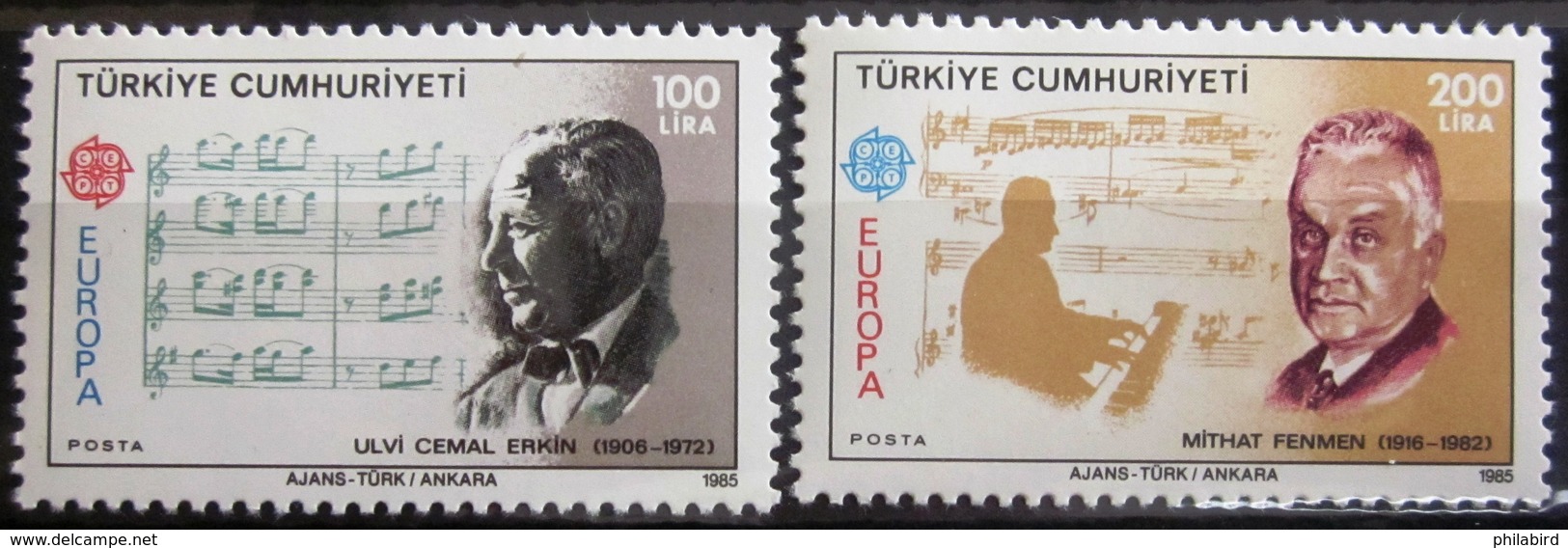 EUROPA            Année 1985         TURQUIE           N° 2462/2463             NEUF** - 1985