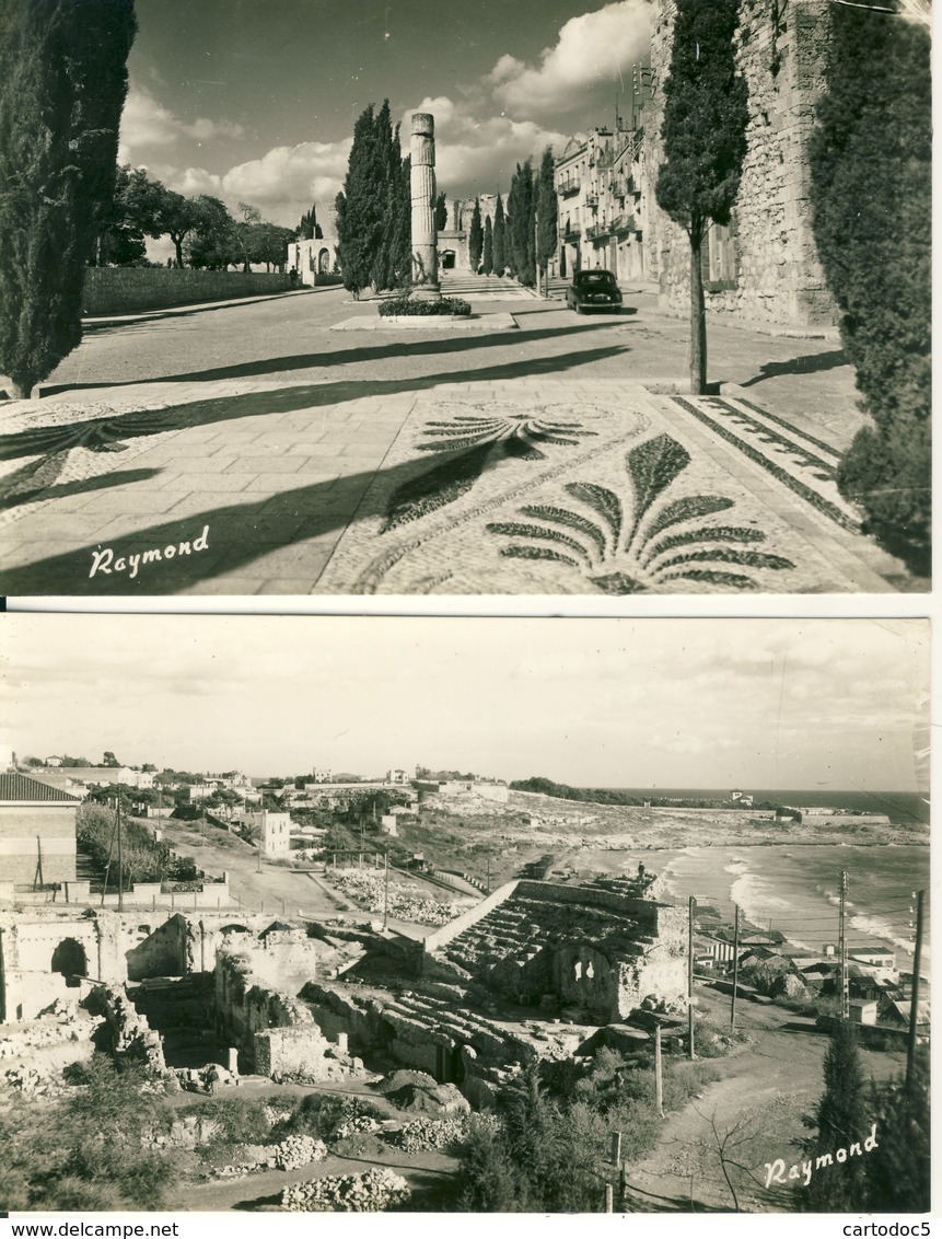 Lot De 2 Cpsm Format Cpa Tarragona Vue De L'Impire  - Amphiteatre Romain - Tarragona