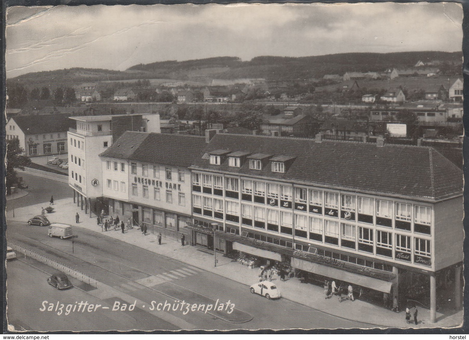 D-38259 Bad Salzgitter - Schützenplatz - Dresdner Bank - Cars - VW Käfer - VW Bus - Salzgitter