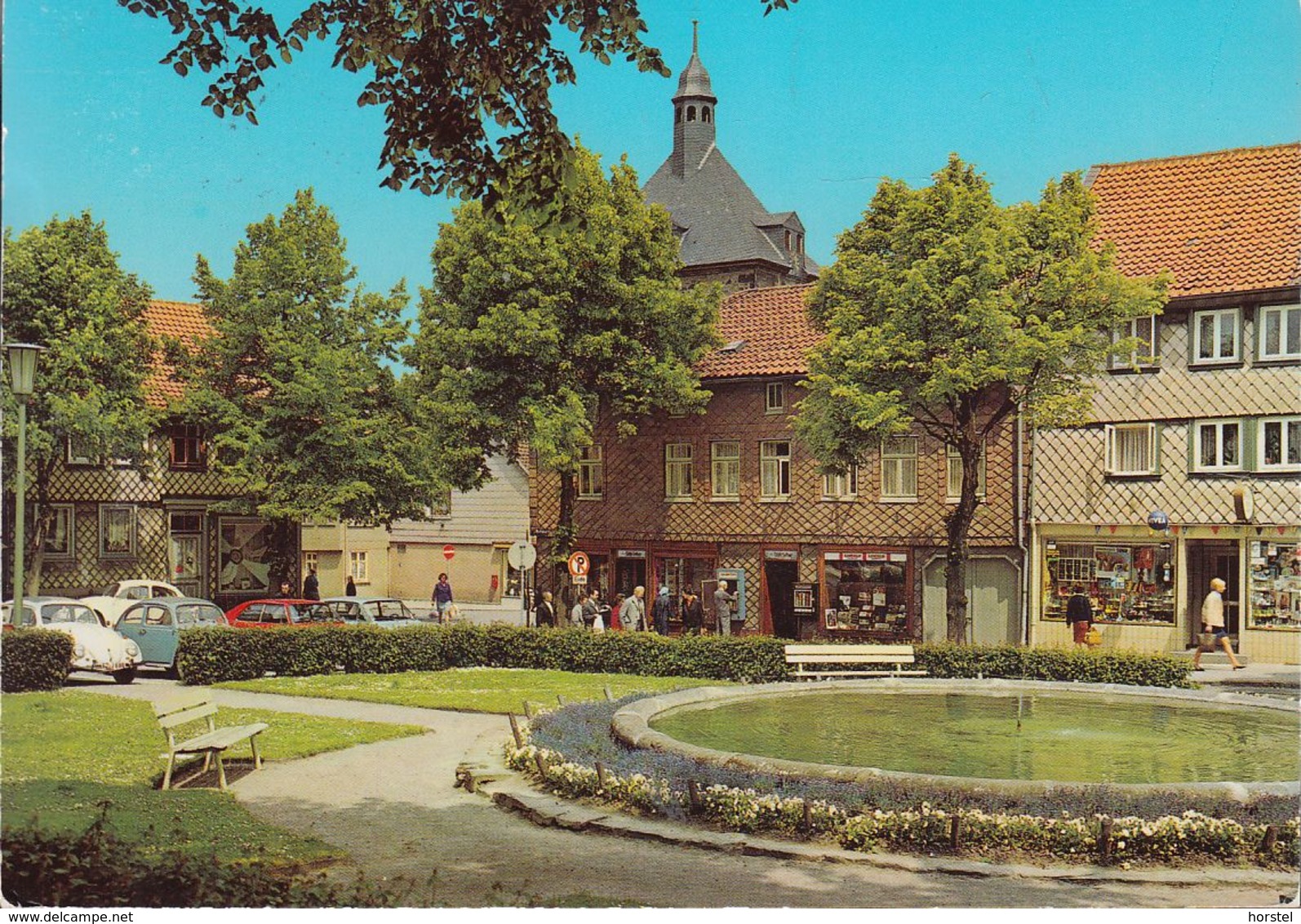 D-38259 Bad Salzgitter - Marktplatz - Laden - Cars - 3x VW Käfer - Stamp - Salzgitter