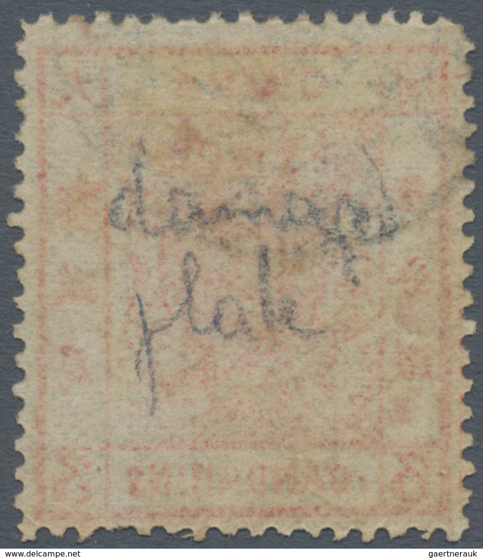 China: 1878, Large Dragon Thin Paper 3 Ca.red, Canc. Part Strike Customs Dater "CHINKIANG FEB ...82" - Andere & Zonder Classificatie