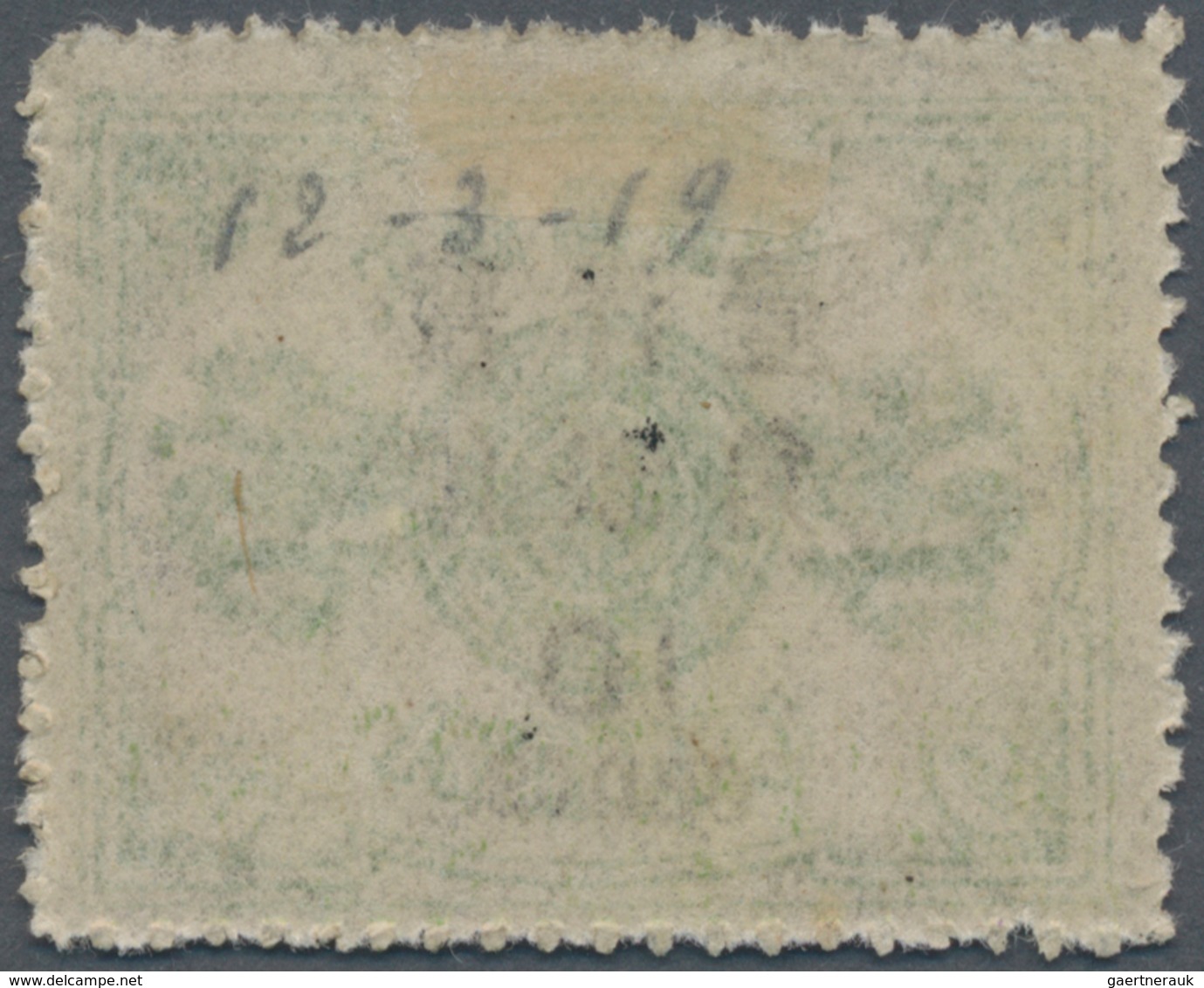 China: 1897, Cents Surcharges 10 C. / 9 Ca. Yellow Green, Non-seriff 2 1/2 Mm, Unused Mounted Mint, - Autres & Non Classés