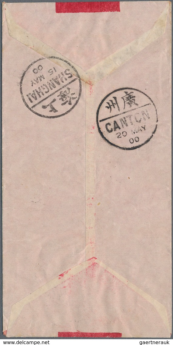 China: 1898, Coiling Dragon 4 C. Dark Brown Tied Pa-ku W. Bisected Bilingual "CHINKIANG 14 MAY 00" A - Sonstige & Ohne Zuordnung