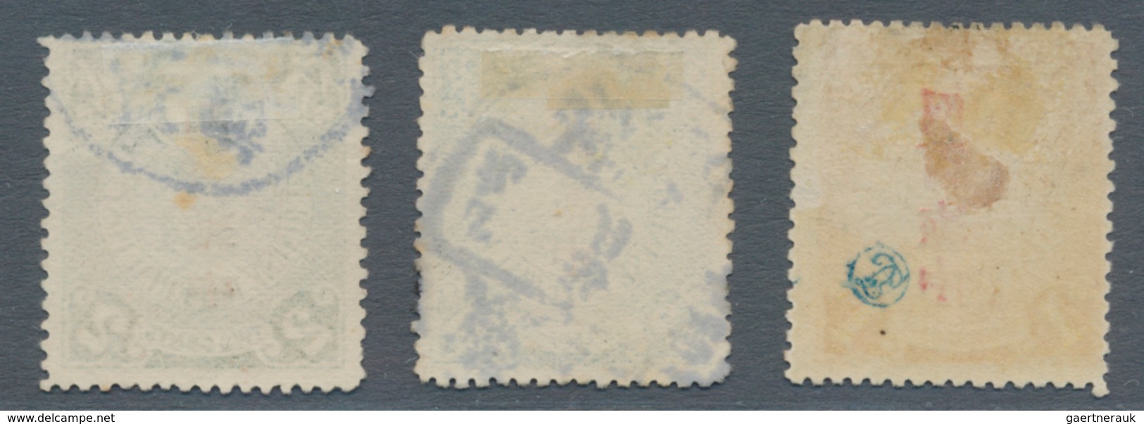 China: 1912, Commercial Press Ovpt, Ovpt. Inverted: 1 C. Unused Mounted Mint Resp. 3 C. Used (Chan 1 - Sonstige & Ohne Zuordnung