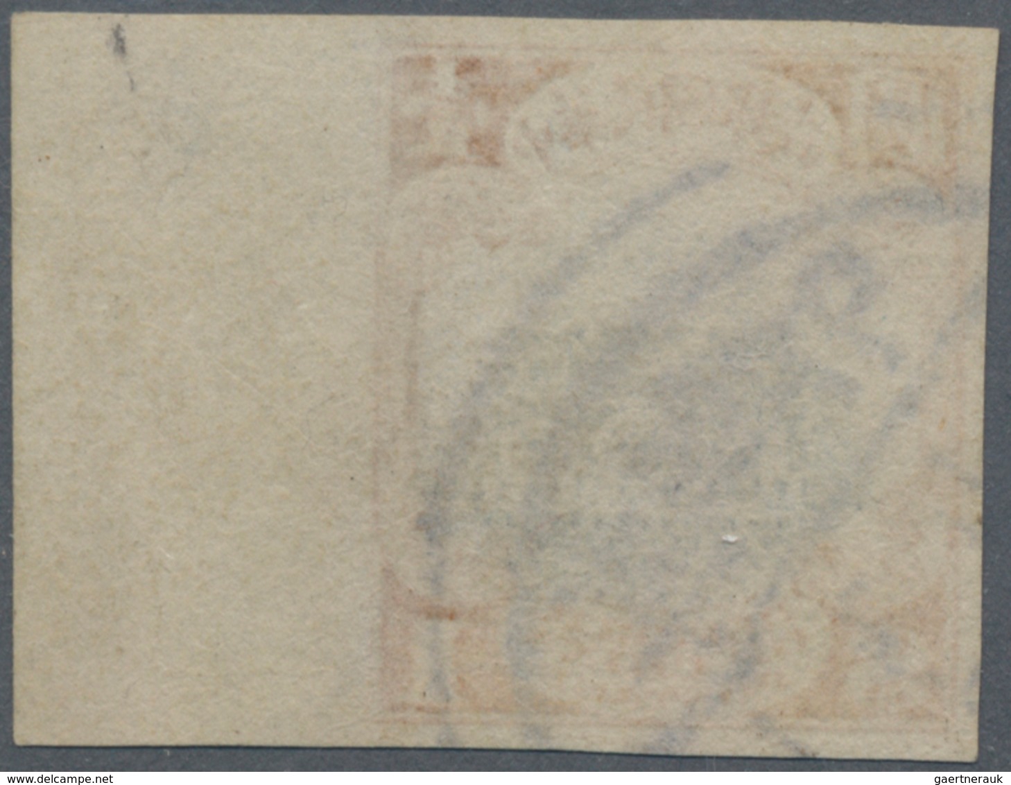 China: 1913, Hall Of Classics, London Print $1 Black And Ochre, Imperforate With Wide Right Margin, - Sonstige & Ohne Zuordnung