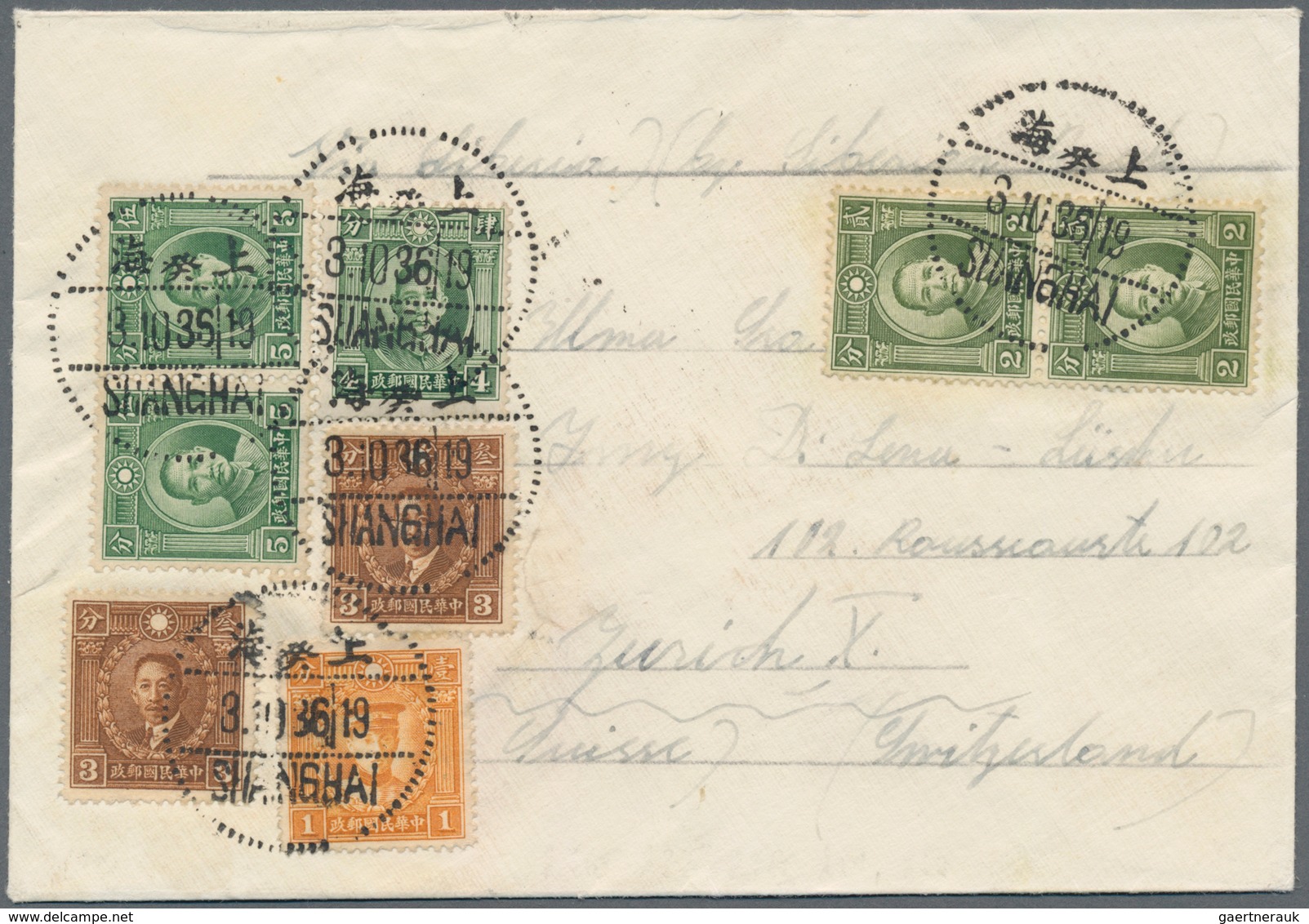 China: 1923/32, Three Interesting Covers, With Express Cover From Nanking To Shanghai, And Two Cover - Autres & Non Classés