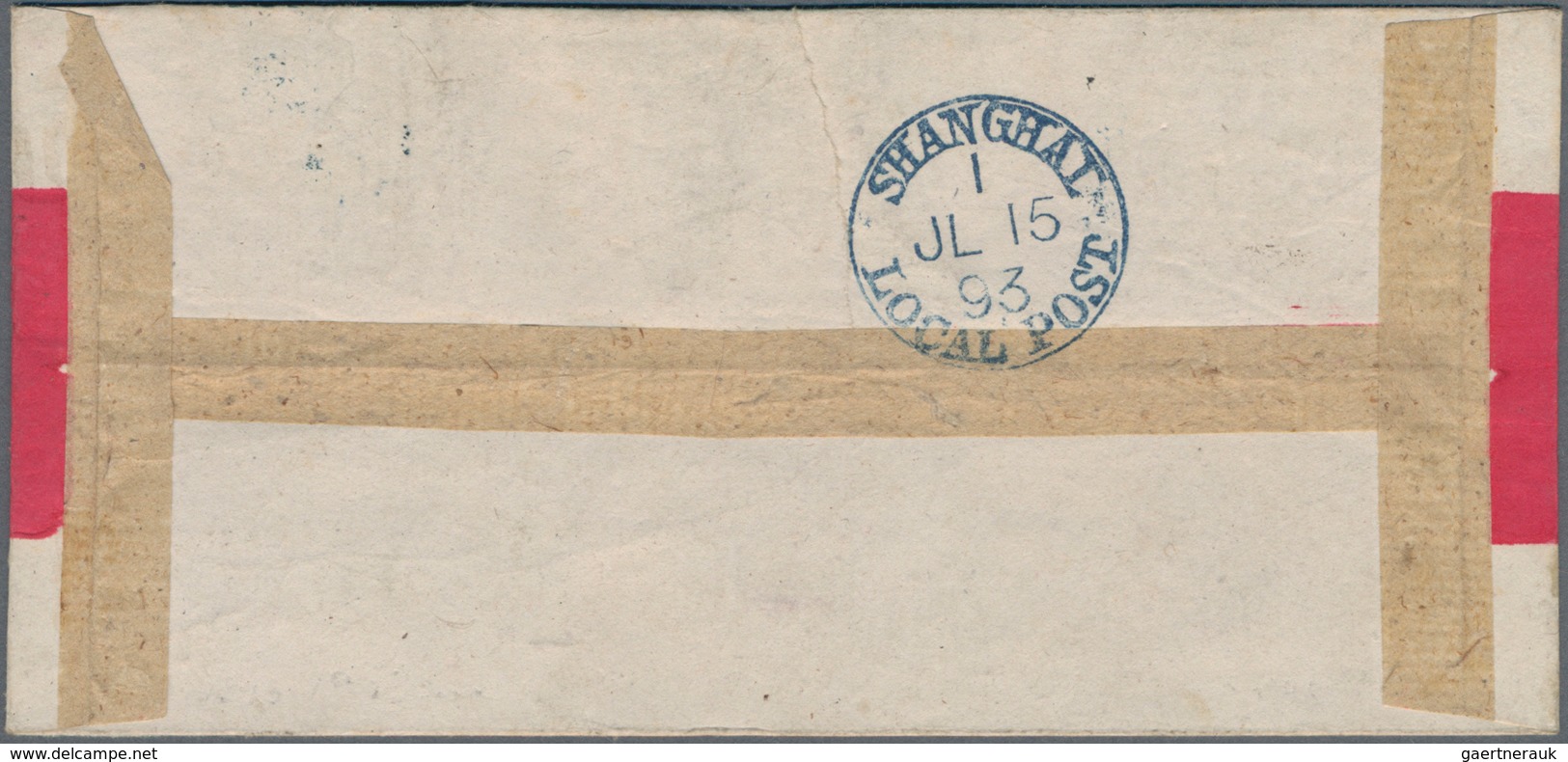 China - Lokalausgaben / Local Post: Hankow, 1893, 2C. Violet On Lilac Tied Blue "HANKOW C JL 11 93" - Andere & Zonder Classificatie