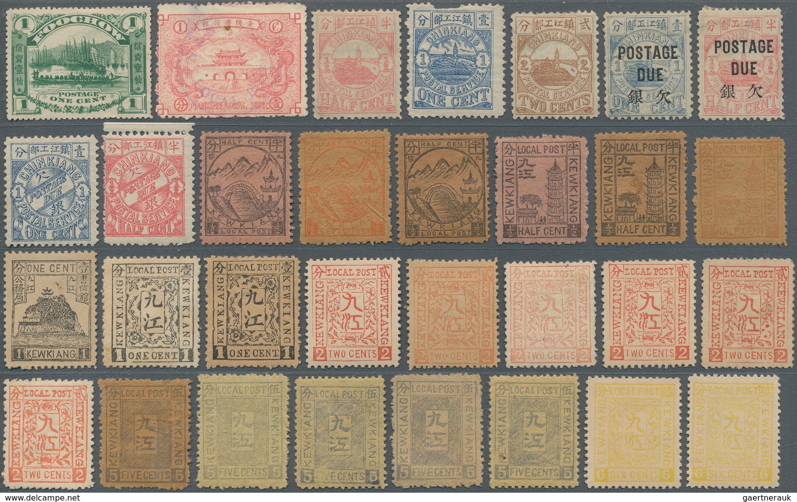 China - Lokalausgaben / Local Post: 1892/97, Particular Kewkiang, But Also Chungking, Ichang Etc., U - Other & Unclassified