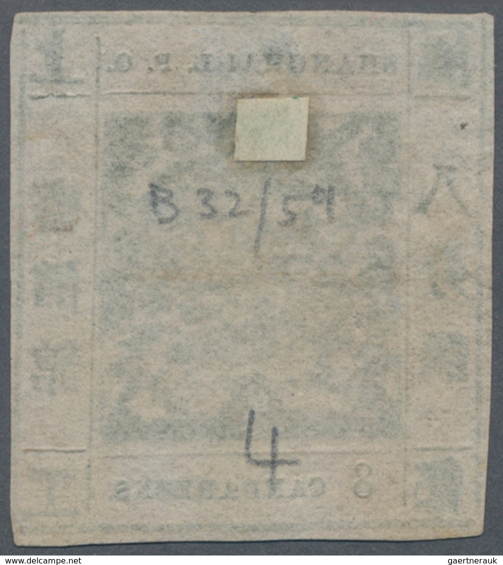 China - Shanghai: 1865, "Candareens." In The Plural, 8 Cands. Olive-green On Thin Wove Paper, Liv.32 - Otros & Sin Clasificación