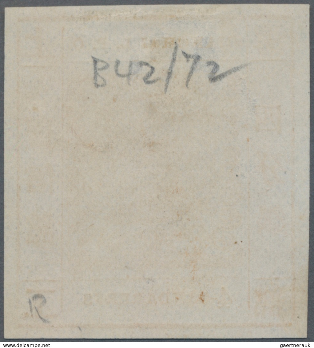 China - Shanghai: 1865, "Candareens." In The Plural, Modern Numeral, 4 Cands. Yellow On Mesh Paper, - Otros & Sin Clasificación