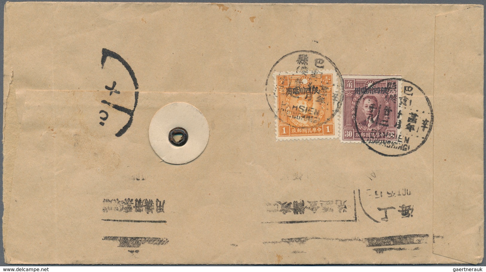 China - Provinzausgaben - Szechuan (1933/34): 1933/34, Covers (6) Mostly Airmail To Shanghai Inc. Ex - Sichuan 1933-34