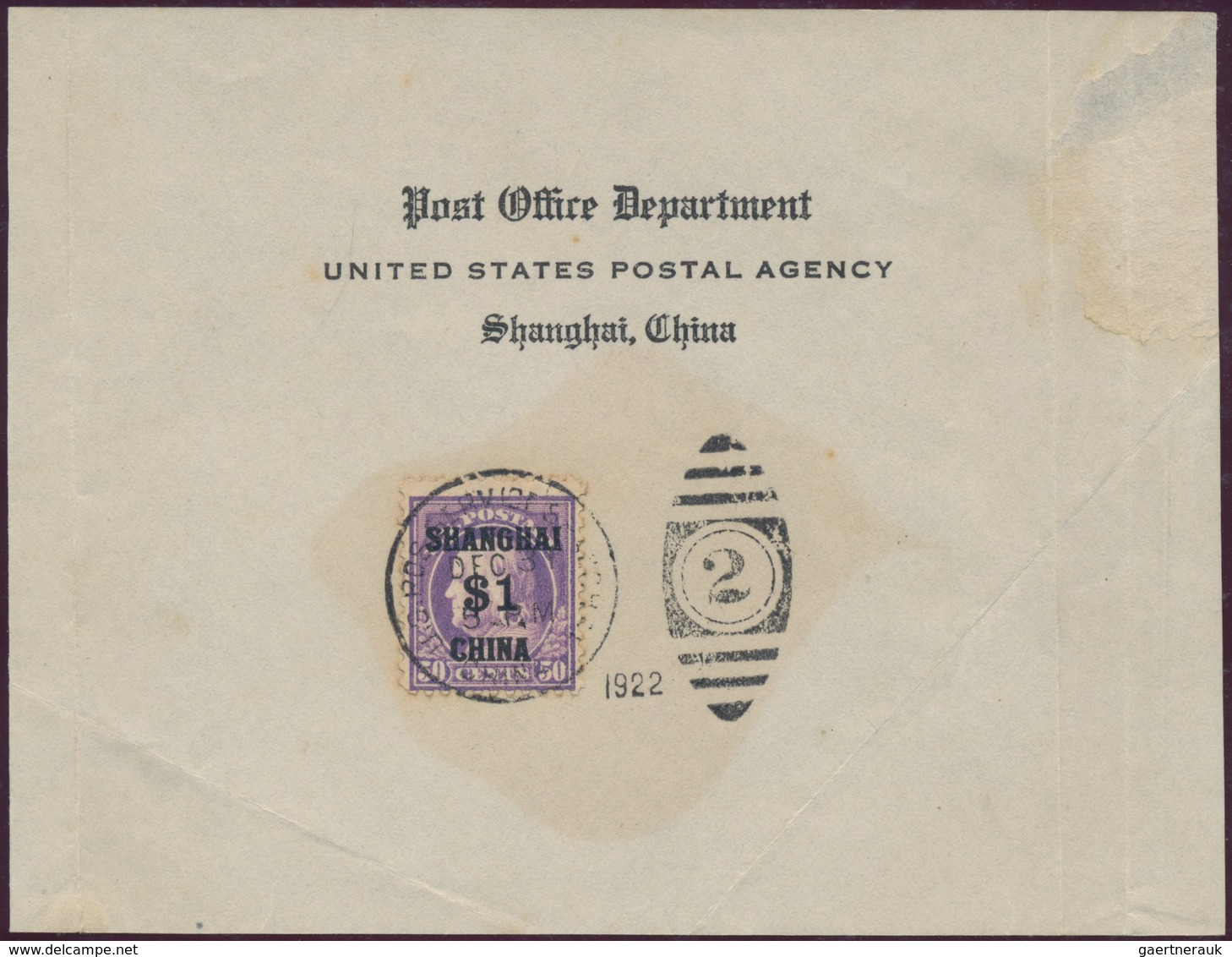 China - Fremde Postanstalten / Foreign Offices: 1901-22, US POST IN CHINA : Complete Set Of Scott K1 - Sonstige & Ohne Zuordnung