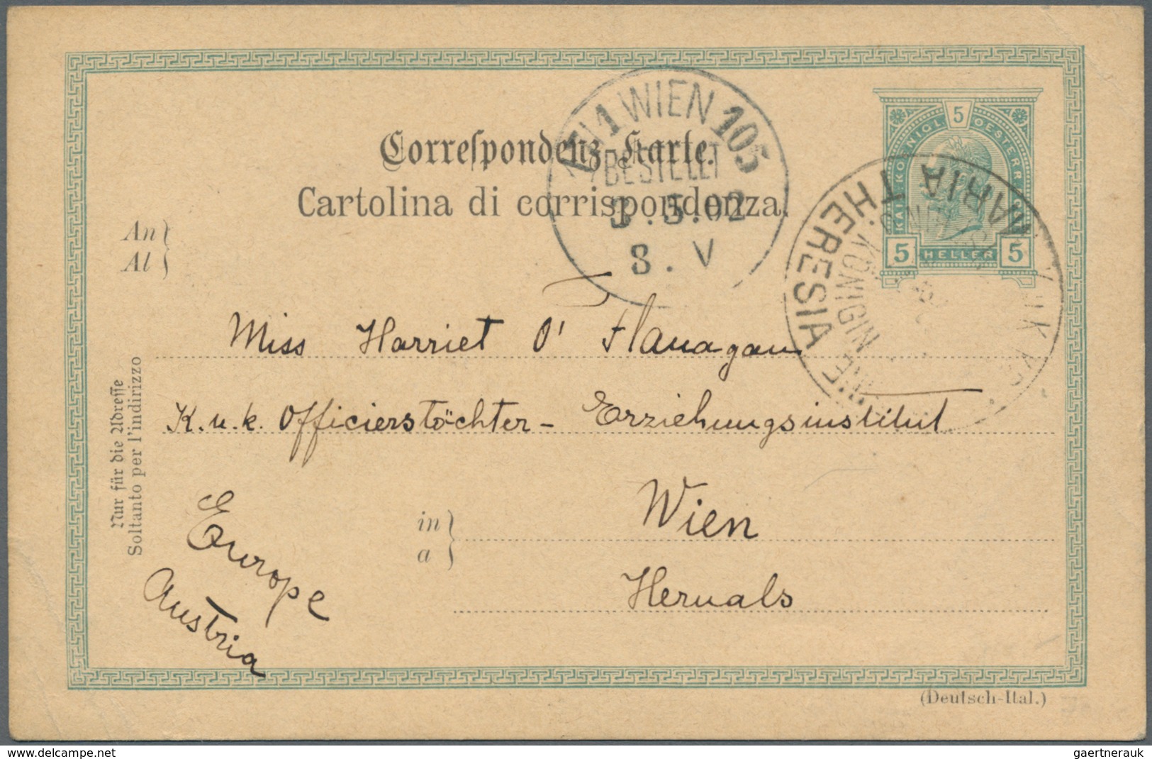 China - Fremde Postanstalten / Foreign Offices: Austria-Hungary, 1904/11, Navy, Single Circle Types: - Sonstige & Ohne Zuordnung