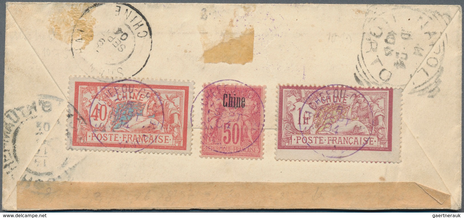 China - Fremde Postanstalten / Foreign Offices: French Offices, 1904, Type Sage 25 C. And 50 C. W. N - Sonstige & Ohne Zuordnung
