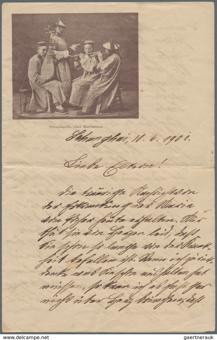 China - Besonderheiten: 1901 (ca.): A Rare Correspondence From A German In China During The Boxer Re - Sonstige & Ohne Zuordnung