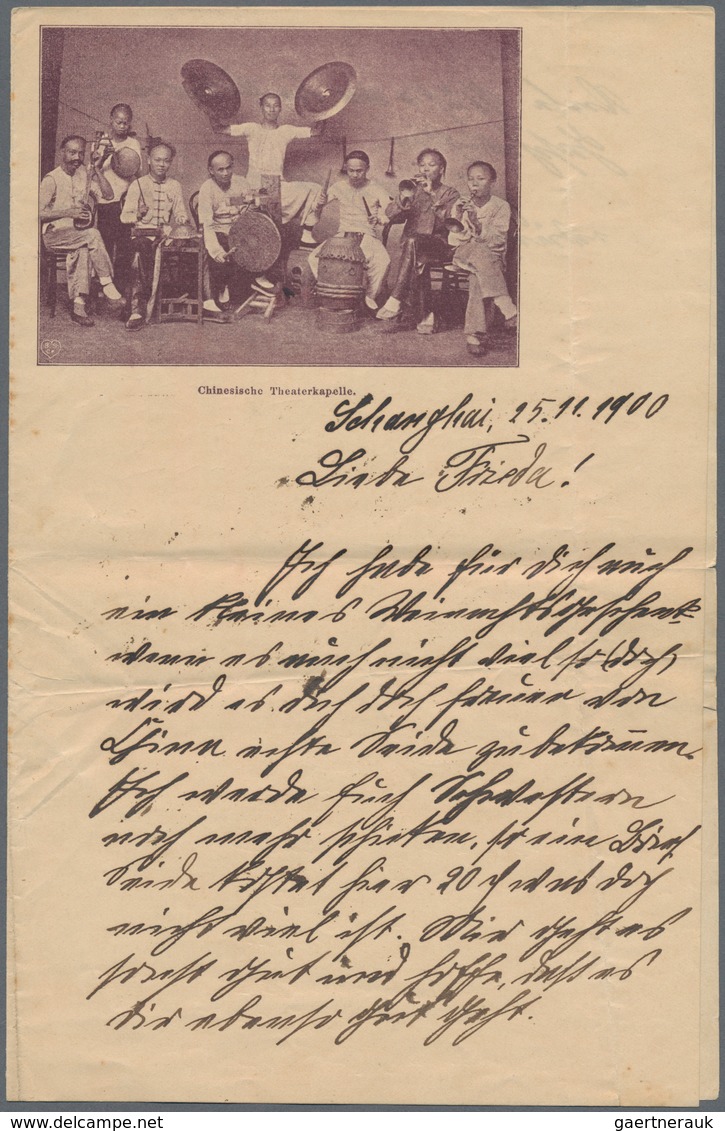 China - Besonderheiten: 1901 (ca.): A Rare Correspondence From A German In China During The Boxer Re - Sonstige & Ohne Zuordnung