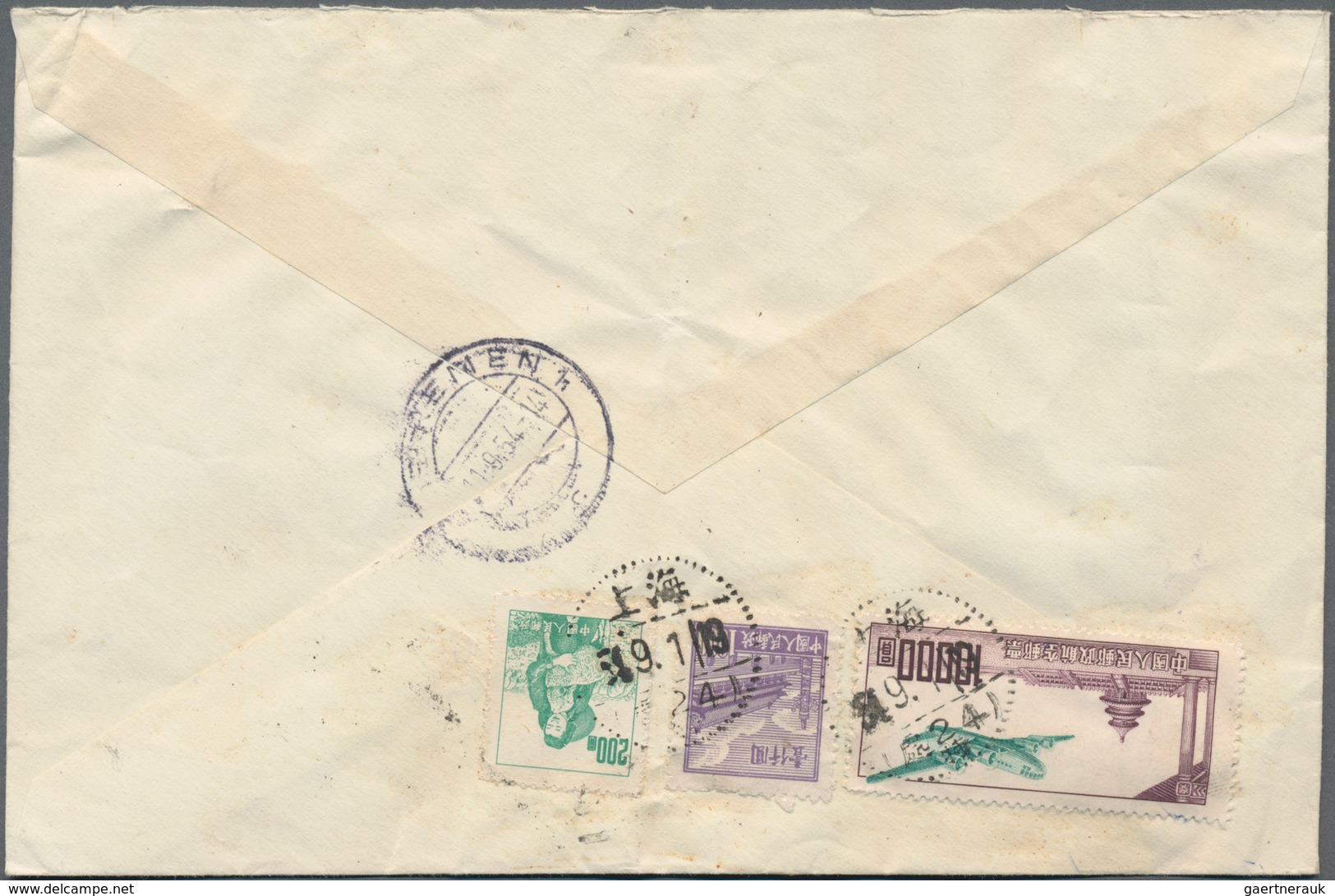 China - Volksrepublik: 1951, Airmail Issues, All Values Represented On Airmail Covers (3) To Switzer - Otros & Sin Clasificación