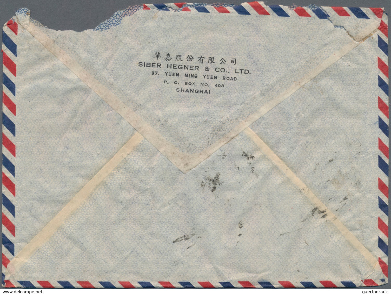 China - Volksrepublik: 1950/51, Tien AnMen issues up to $20.000 on airmail covers (6) all to Switzer