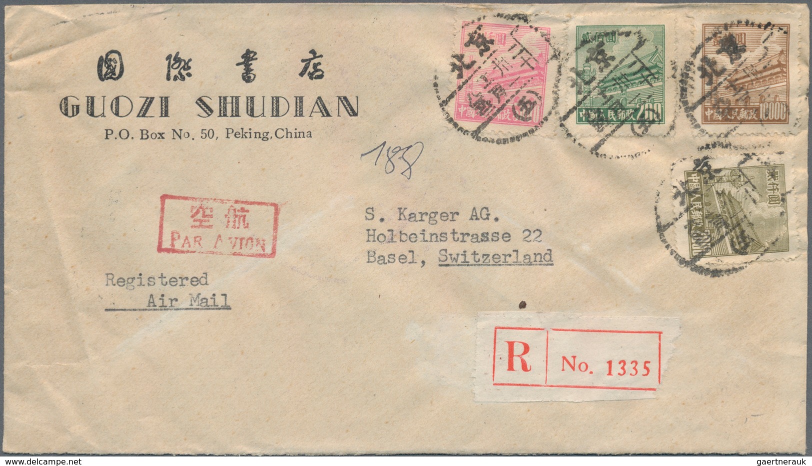 China - Volksrepublik: 1950/51, Tien AnMen Issues Up To $20.000 On Covers (airmails X6 + Surface Fro - Sonstige & Ohne Zuordnung