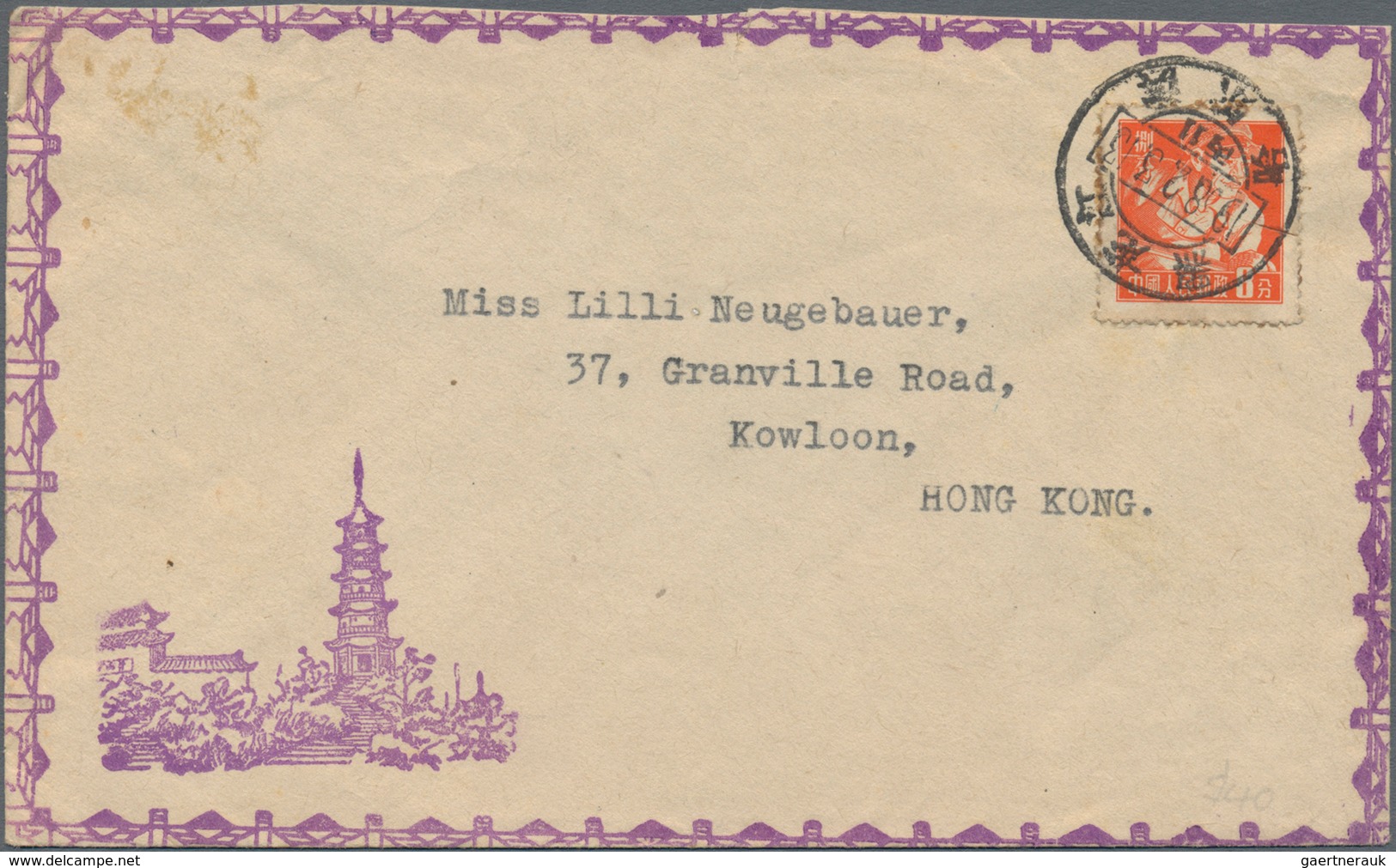 China - Volksrepublik: 1953/60, illustrated covers used to Hong Kong (18, mostly surface) or to Russ