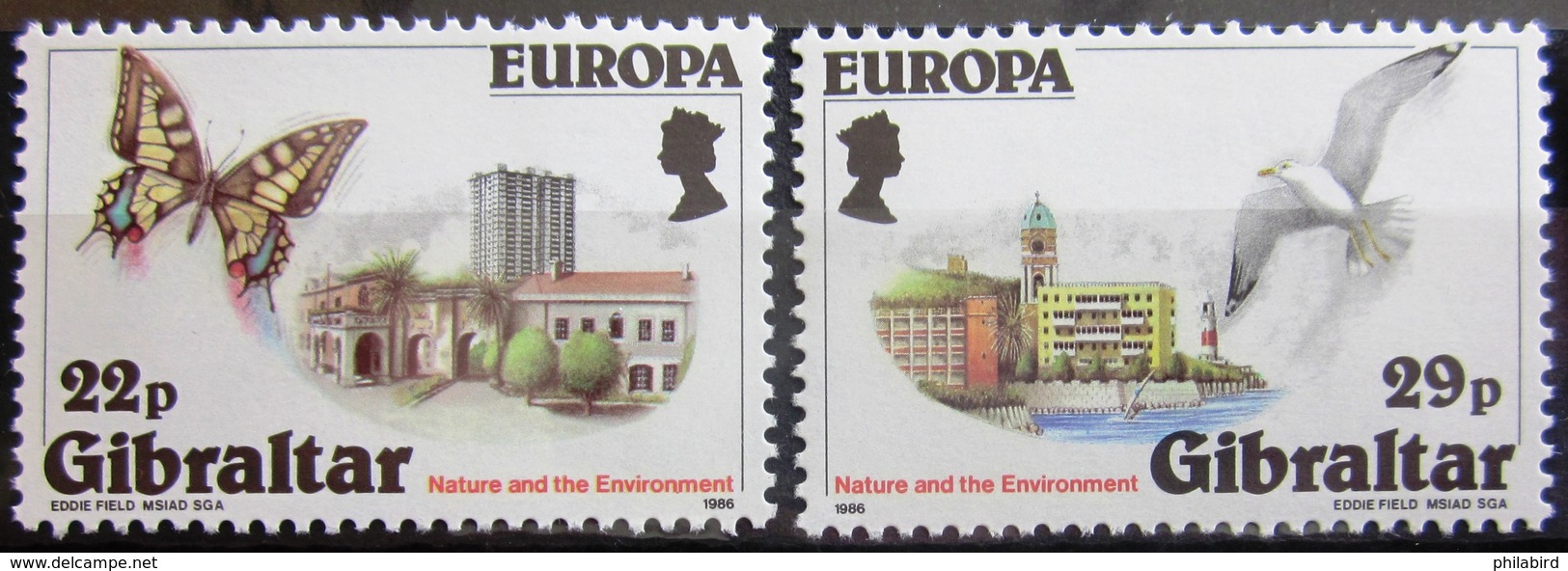 EUROPA            Année 1986         GIBRALTAR           N° 513/514             NEUF** - 1986