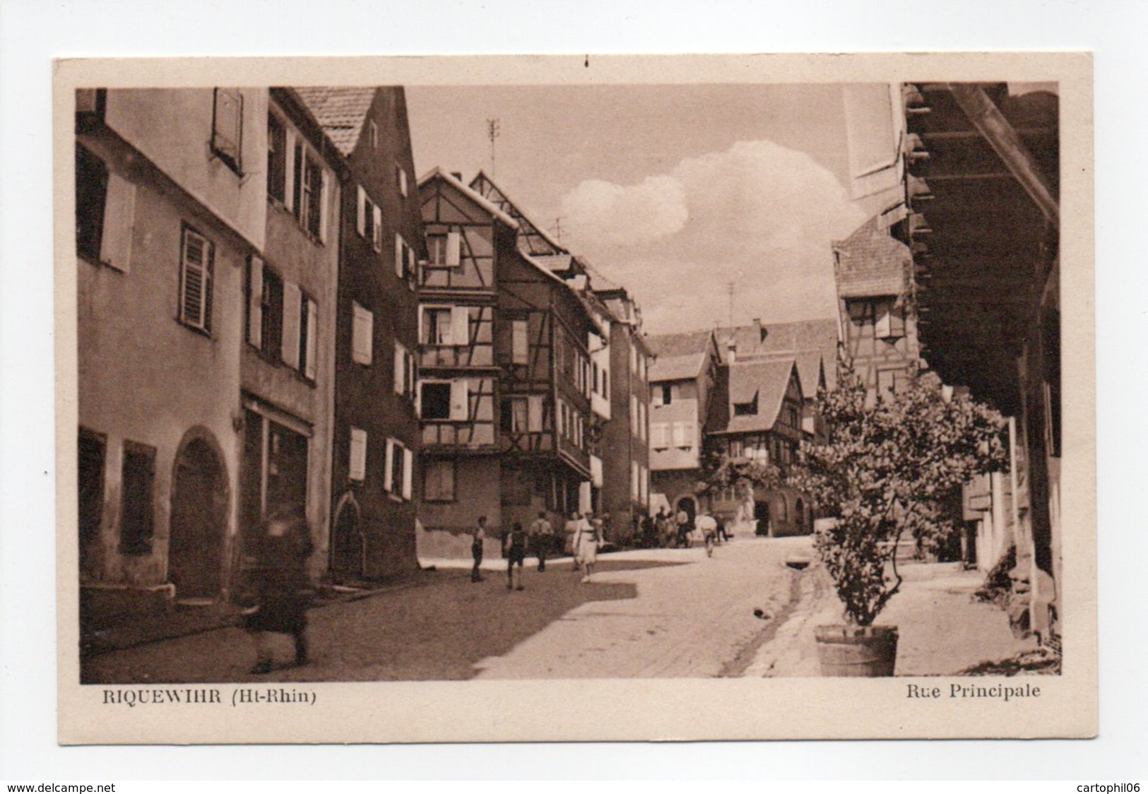 - CPA RIQUEWIHR (68) - Rue Principale - Photo G. Zwick - - Riquewihr