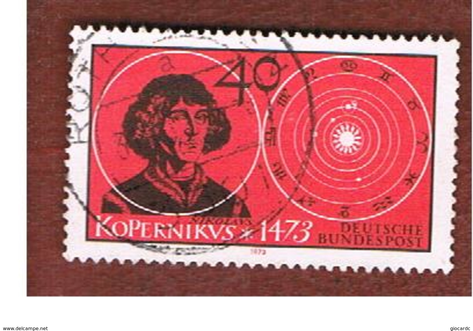 GERMANIA (GERMANY) - SG 1652  - 1973  COPERNICUS, ASTRONOMER      -  USED - Oblitérés