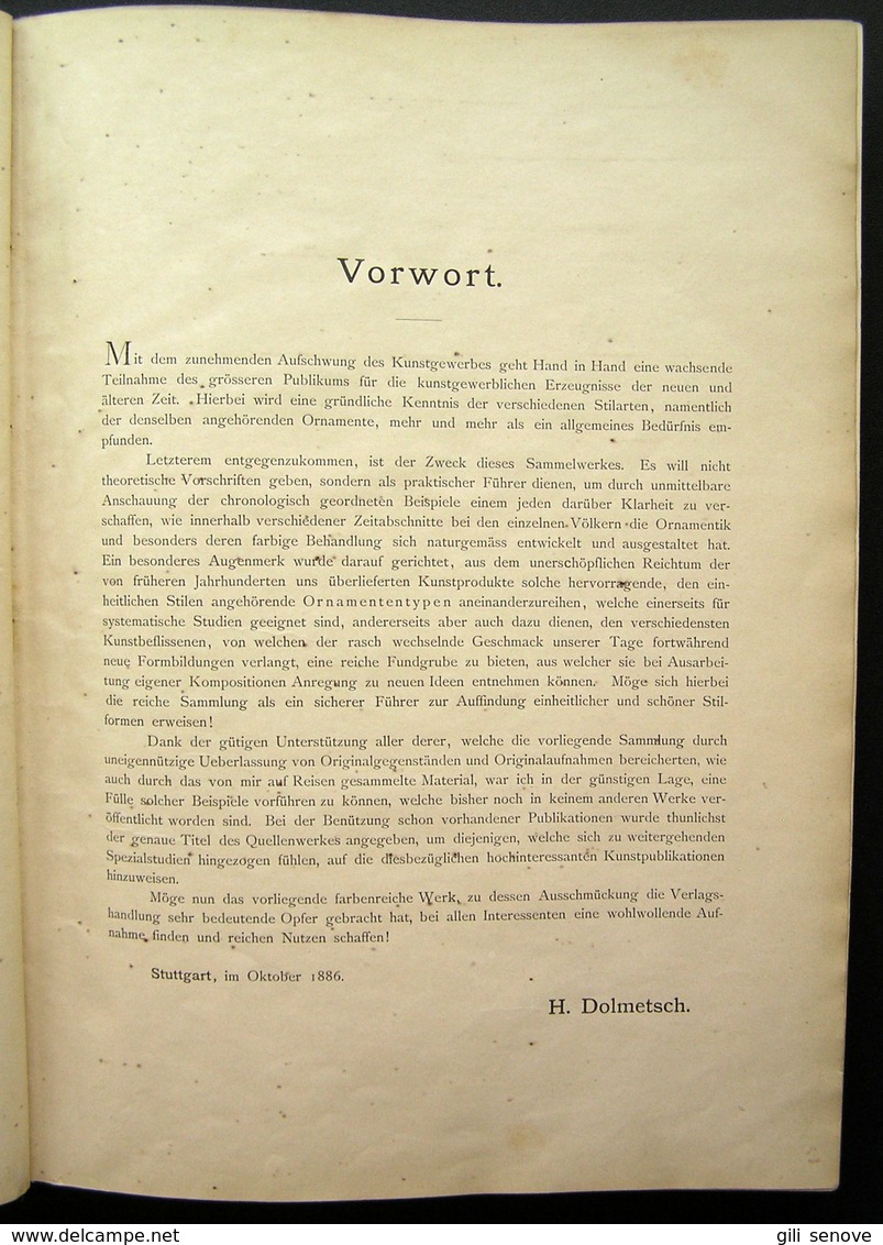 Der Ornamentenschatz By Dolmetsch, H. 1887 - Alte Bücher