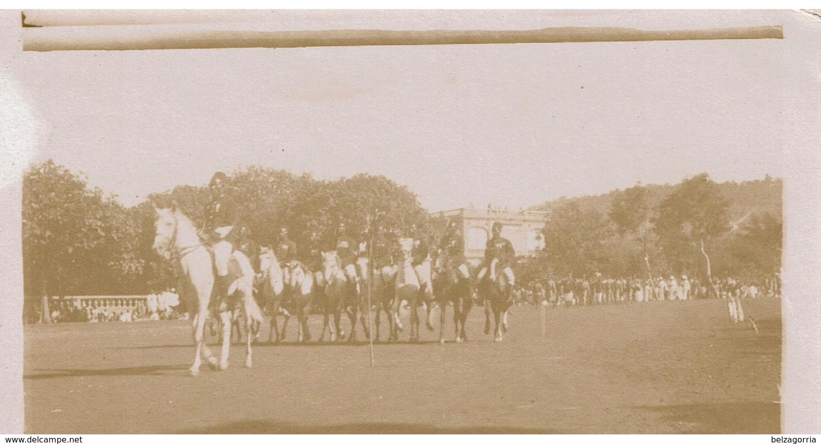 MAURITANIE - PHOTOGRAPHIES ORIGINALES,Lot De 2 Photos, Défilé Troupes Coloniales MAURES,Maison Coloniale MAURES,SUPERBES - Mauritanie