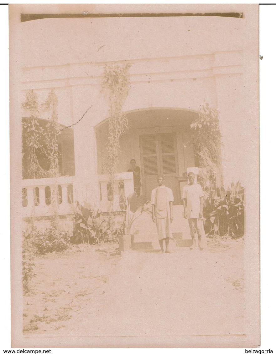 MAURITANIE - PHOTOGRAPHIES ORIGINALES,Lot De 2 Photos, Défilé Troupes Coloniales MAURES,Maison Coloniale MAURES,SUPERBES - Mauritanie