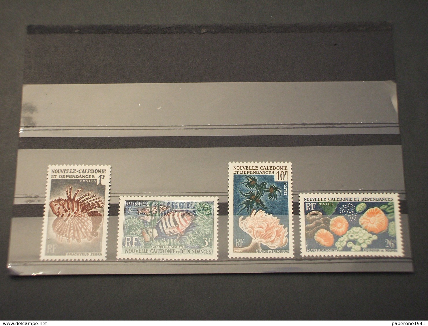 NOUVELLE CALEDONIA - 1959 CORALLI/PESCI 4  VALORI - NUOVI(++) - Unused Stamps