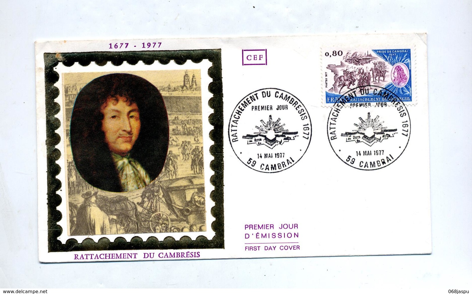 Lettre Fdc 1977 Cambrai Rattachement - 1970-1979