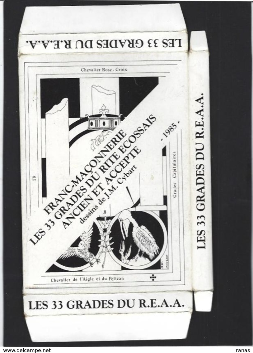 CPM Série Complète De 33 Cartes Sous Emboitage Maçonnique Masonic Franc Maçonnerie Franc Maçon - Philosophie & Pensées