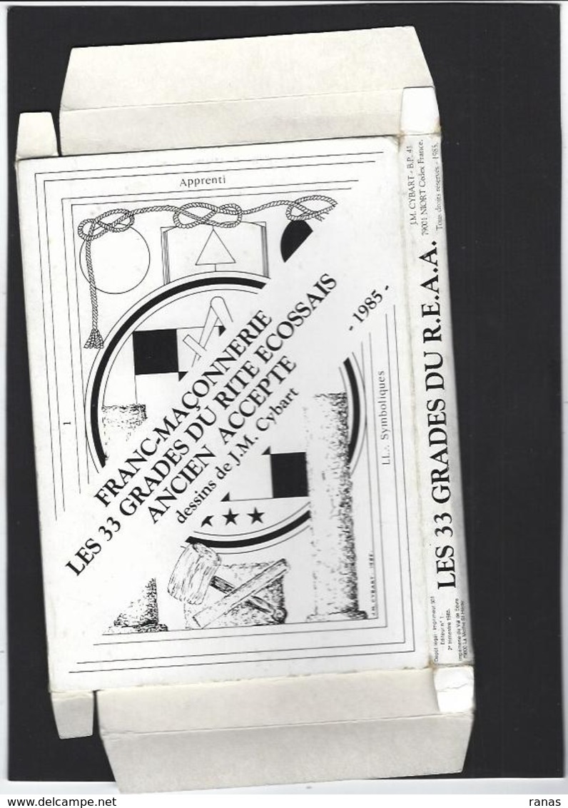 CPM Série Complète De 33 Cartes Sous Emboitage Maçonnique Masonic Franc Maçonnerie Franc Maçon - Philosophie & Pensées