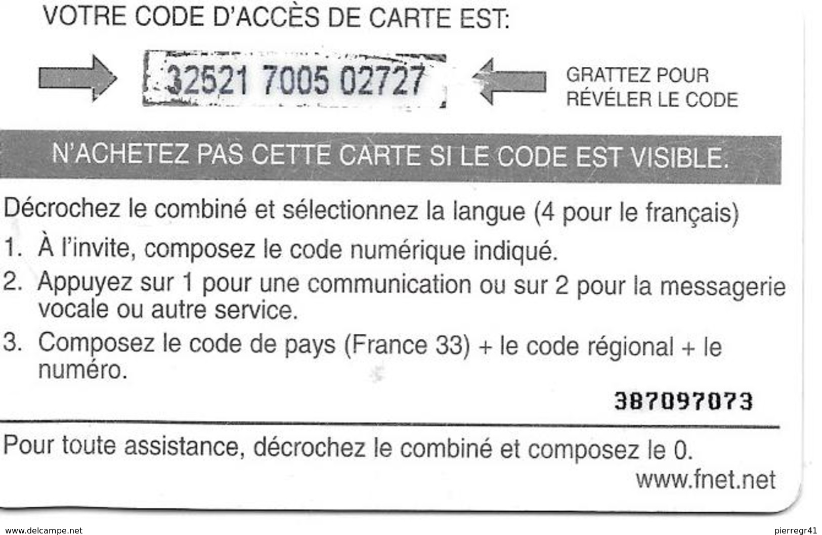 CARTE-PREPAYEE-MILITAIRE-20$- FNET CORP-V° Texte Décrochez Le Combiné/en Bas N°Série 9N°Collés-TBE - Military Phonecards